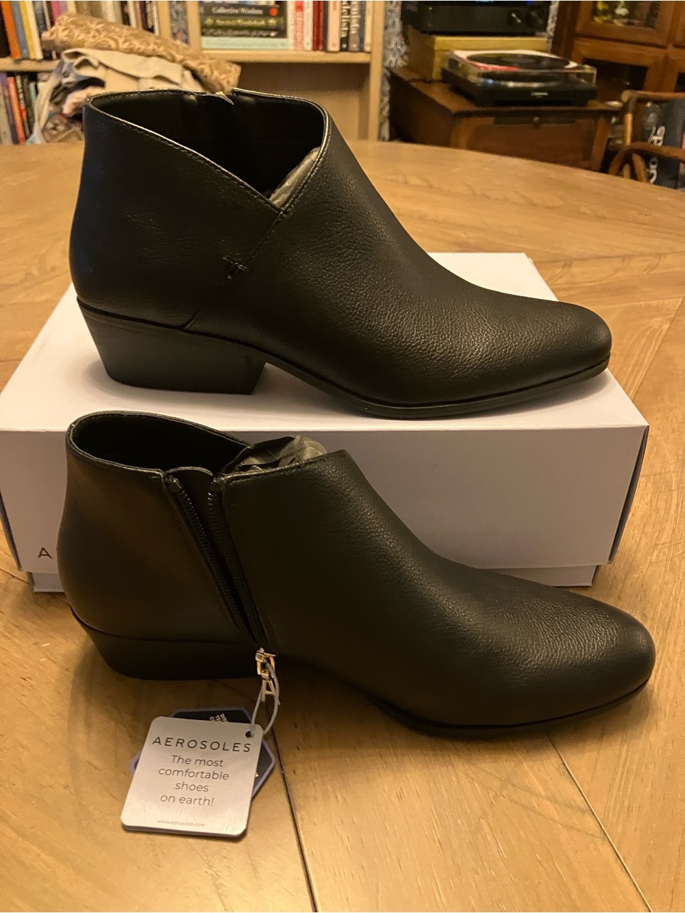 Aerosoles Leather Ankle Boots 8.5
